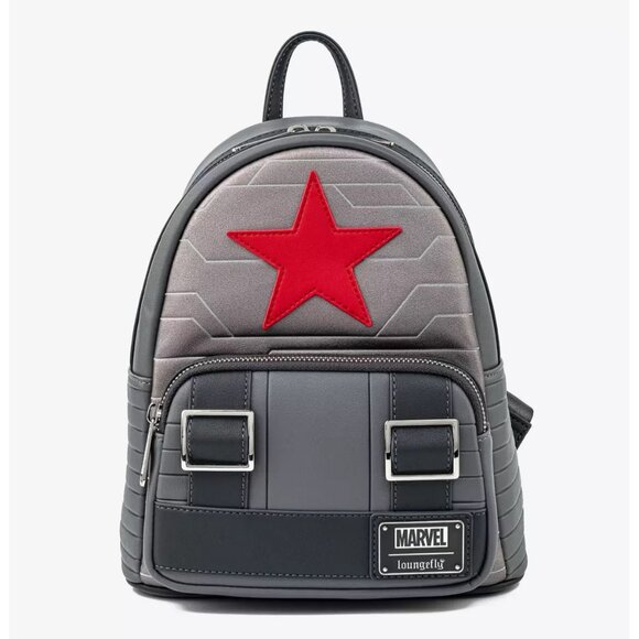 Loungefly Marvel Winter Soldier Mini Backpack and Wallet Set NWT main image 9